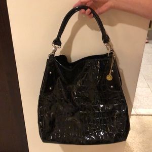 Pleather Big Buddha Satchel Bag